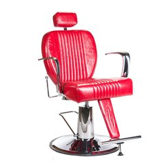 Beauty System barber křeslo Olaf BH-3273 červené