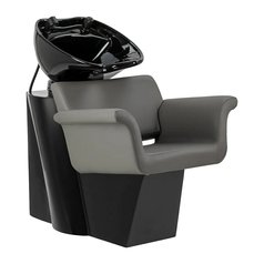 Gabbiano kadeřnický mycí box Lucca šedý