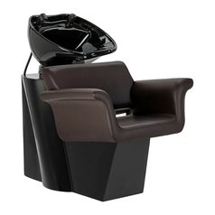 Gabbiano kadeřnický mycí box Lucca hnědý