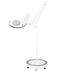 Elegante 6027 lampa s 60 LED SMD, 5D lupou a stativem, bílá