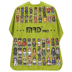 MRD Pro Professional Cutting Cape Green - Barber pláštěnka pro zákazníka, zelená