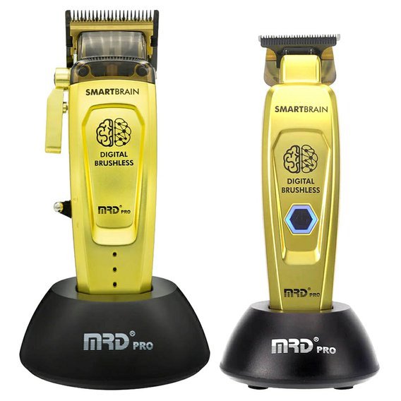MRD Pro Smart Brain Clipper & Trimmer Gold - Set střihacího a konturovacího strojku, zlatá