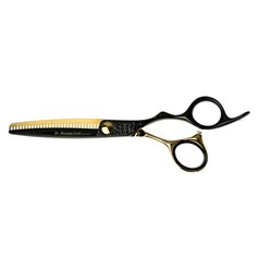 Mr. Mustache Craft Black-Gold - Efilační nůžky 6,0"
