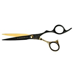 Mr. Mustache Craft Black-Gold - Kadeřnické nůžky 5,5"