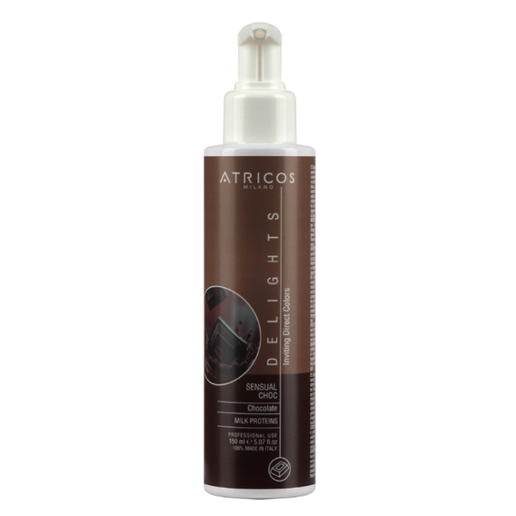 Atricos Delights Direct Gel Colouring - Sensual Choc (Chocolate) - Přímý pigment (barvící gel) - Smyslná čokoláda (Čokoládová) 150 ml.png