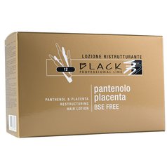 Black Panthenol & Placenta Hair Lotion - Vlasové ampule 12x10 ml