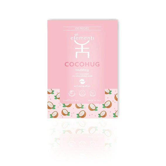 Gli Elementi Eye Patches Coconut-Cocohug - Maska na oční okolí - kokos 6 náplastí x 3 aplikace (2 ml každá)