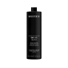 Selective Professional OnCare Black Shampoo - Regenerační šampon s kaviárem a šnečím extraktem 1000 ml
